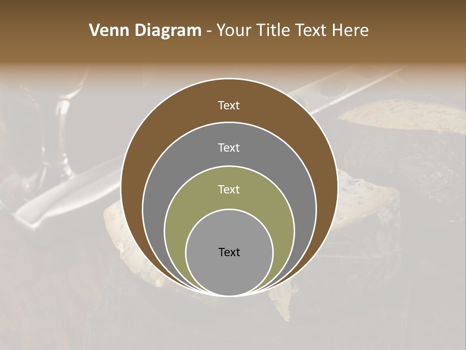 Stone Appetizer Knife PowerPoint Template