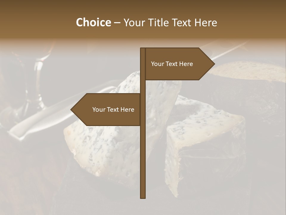 Stone Appetizer Knife PowerPoint Template