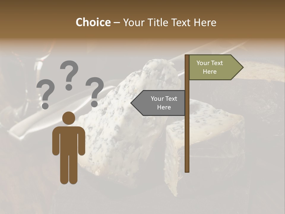 Stone Appetizer Knife PowerPoint Template