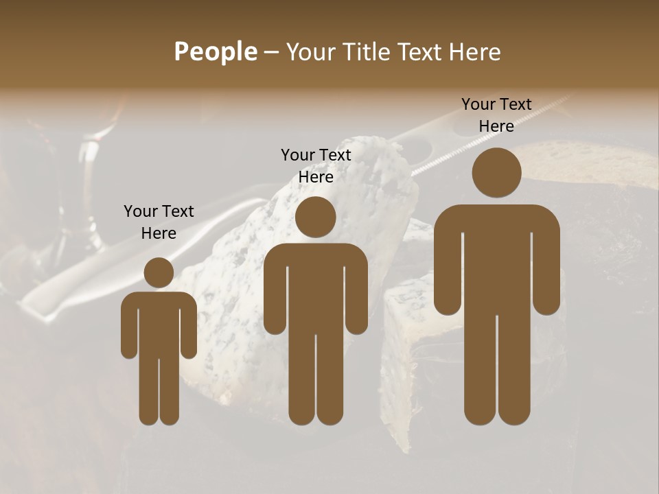 Stone Appetizer Knife PowerPoint Template