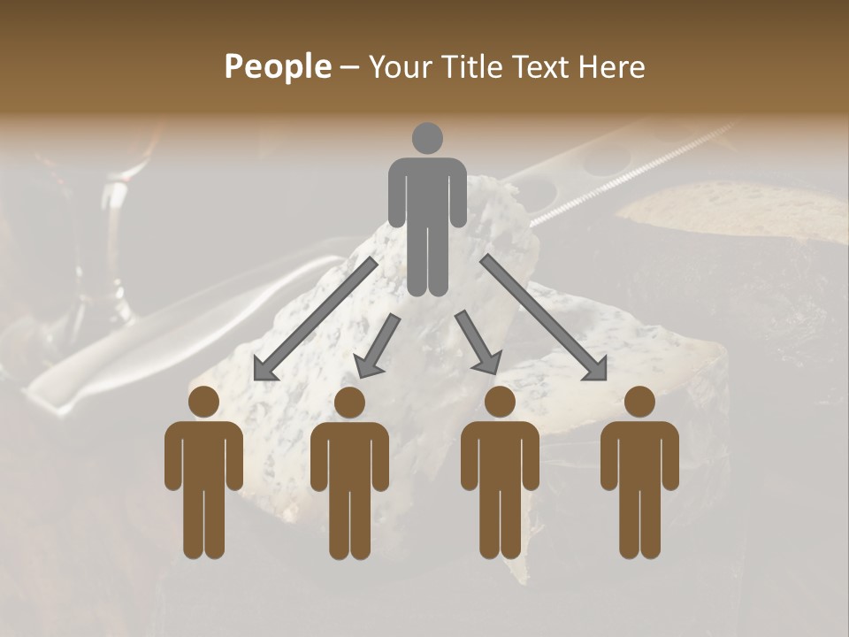 Stone Appetizer Knife PowerPoint Template