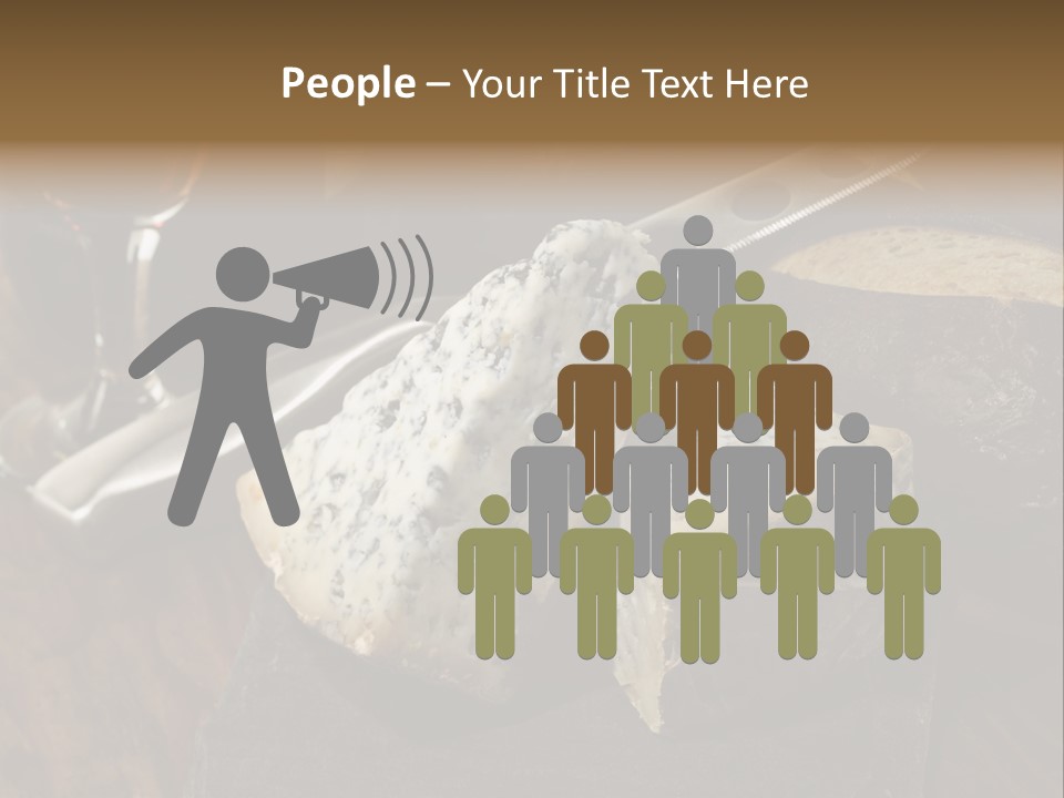 Stone Appetizer Knife PowerPoint Template