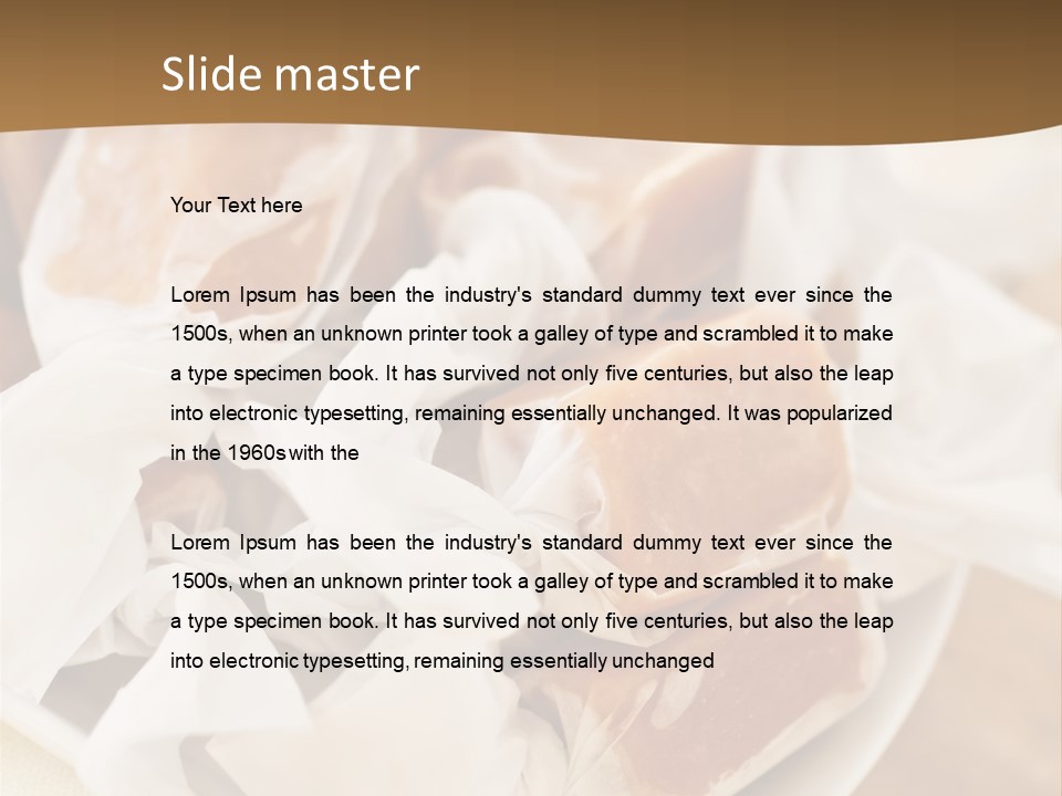 Wooden Candy Confection PowerPoint Template