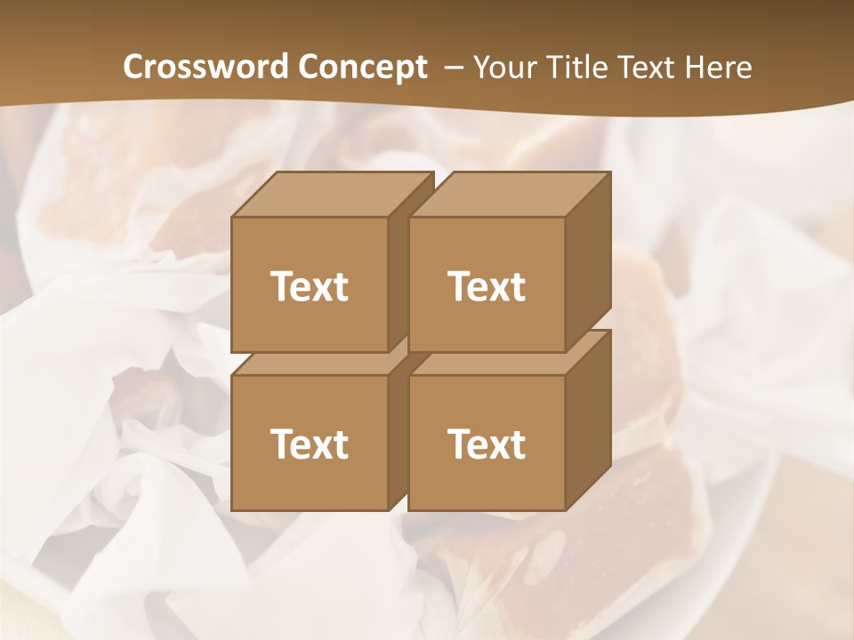 Wooden Candy Confection PowerPoint Template