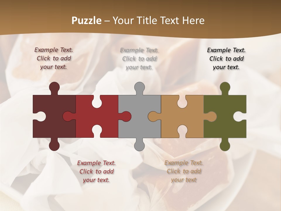 Wooden Candy Confection PowerPoint Template