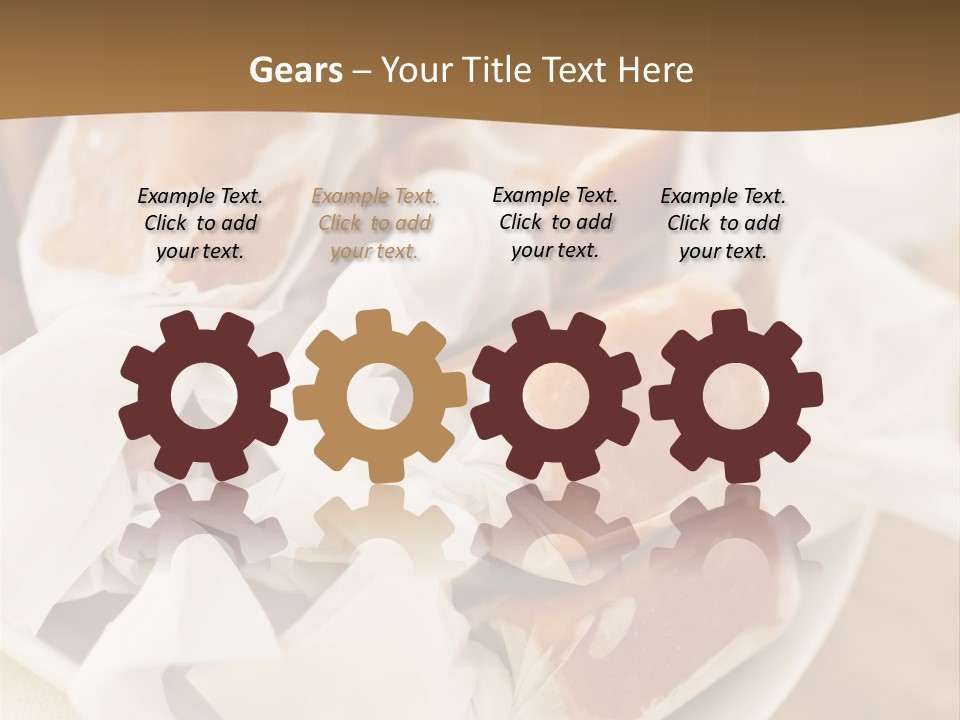 Wooden Candy Confection PowerPoint Template