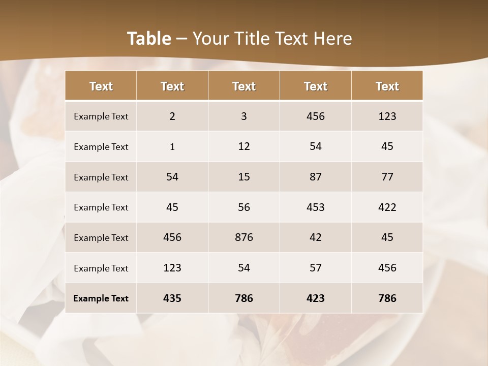 Wooden Candy Confection PowerPoint Template