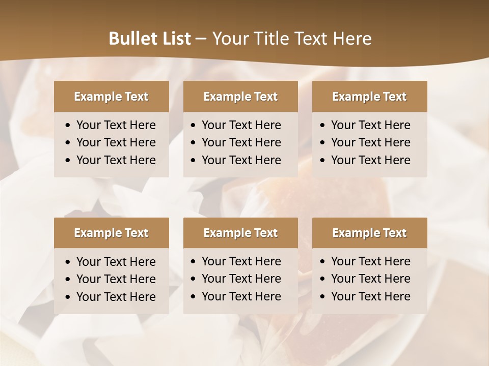 Wooden Candy Confection PowerPoint Template