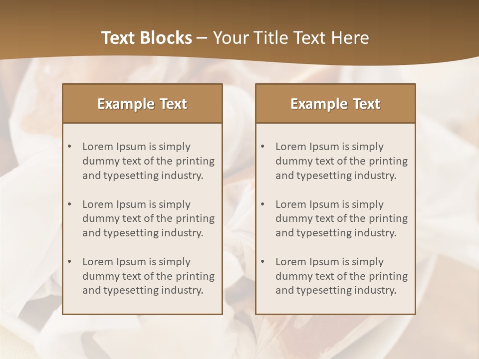 Wooden Candy Confection PowerPoint Template