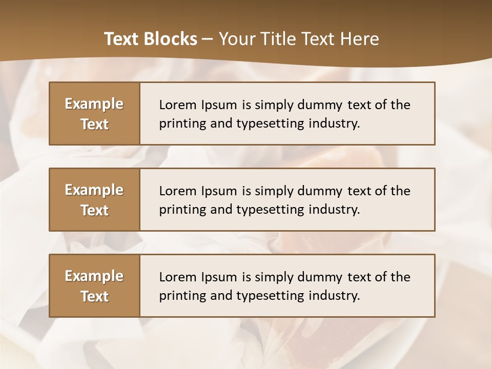 Wooden Candy Confection PowerPoint Template