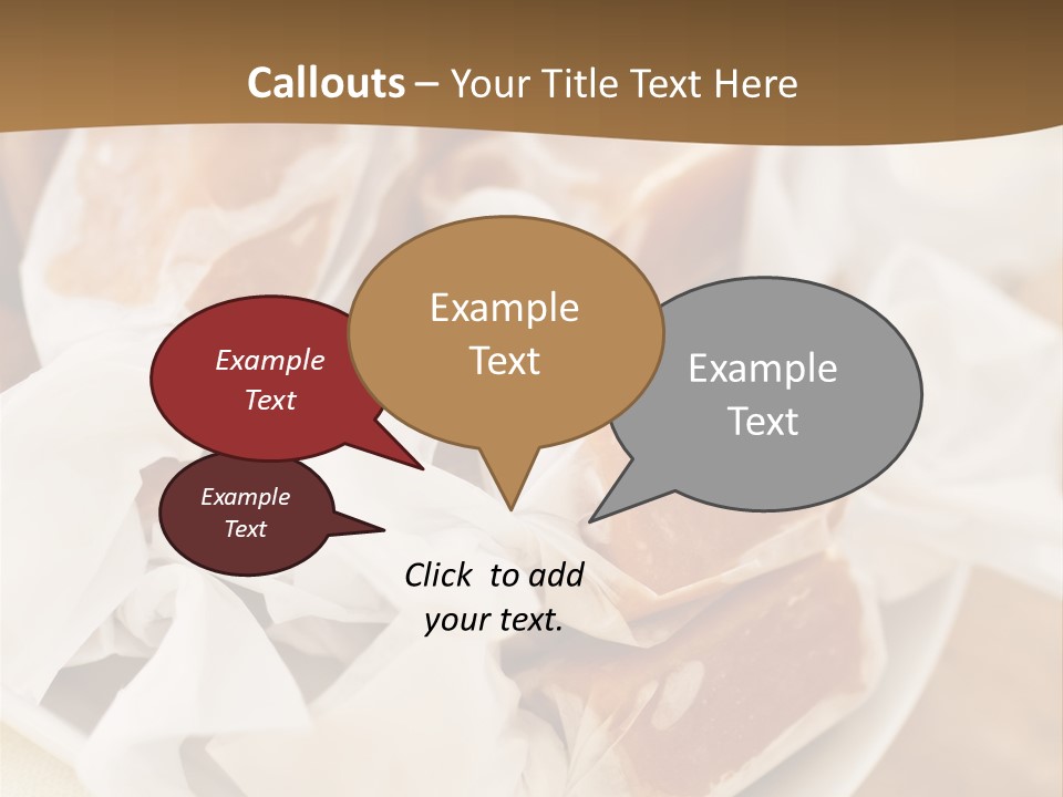 Wooden Candy Confection PowerPoint Template