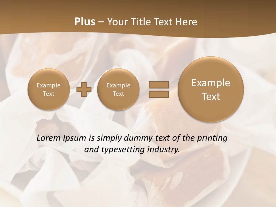 Wooden Candy Confection PowerPoint Template