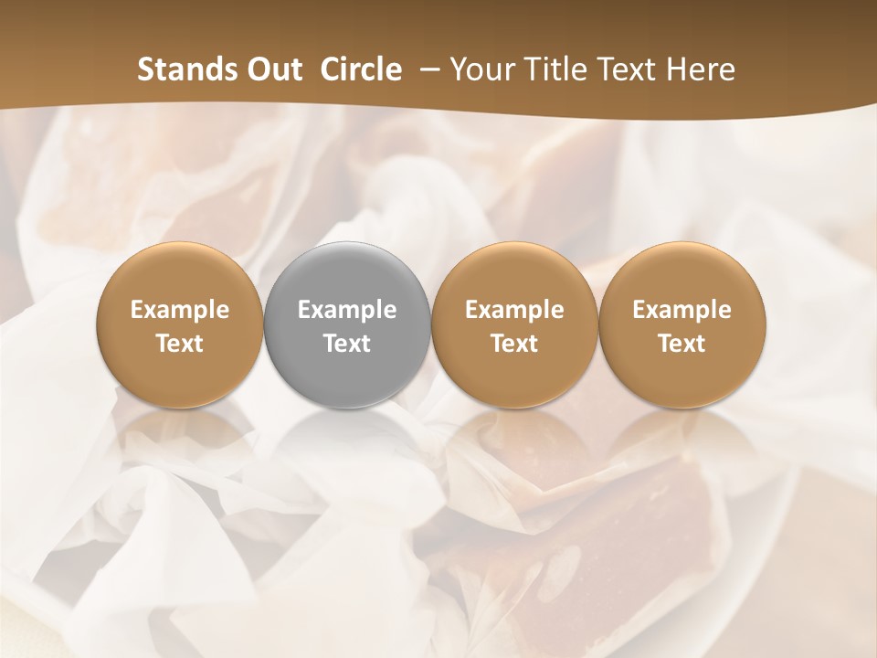 Wooden Candy Confection PowerPoint Template