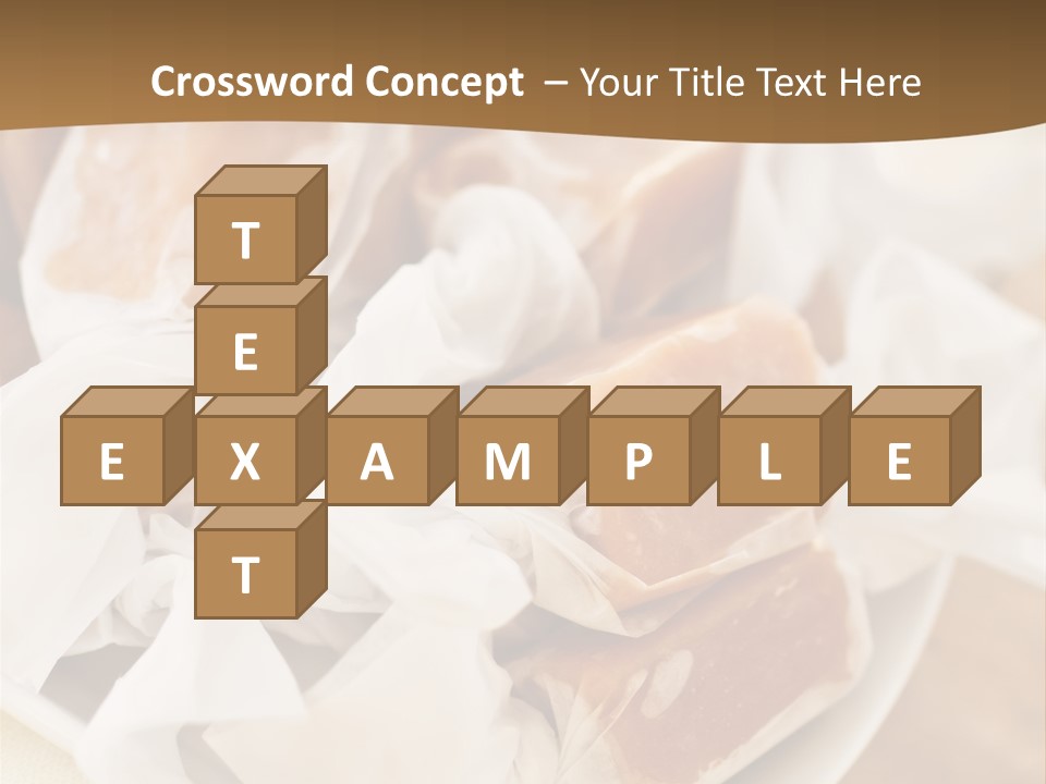 Wooden Candy Confection PowerPoint Template