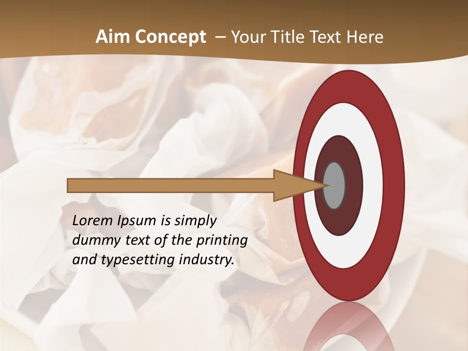 Wooden Candy Confection PowerPoint Template