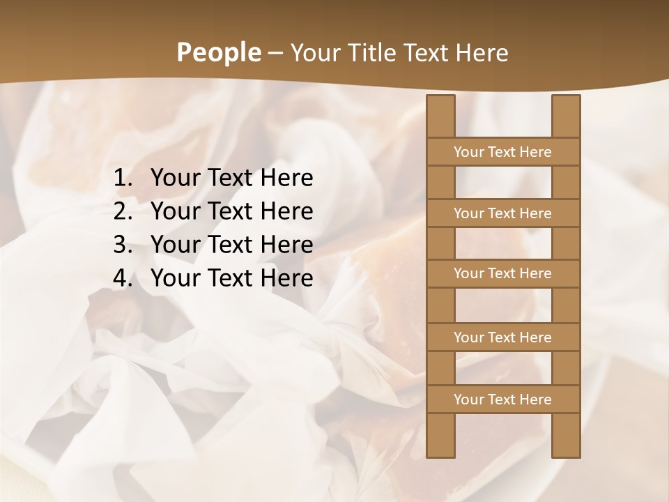 Wooden Candy Confection PowerPoint Template