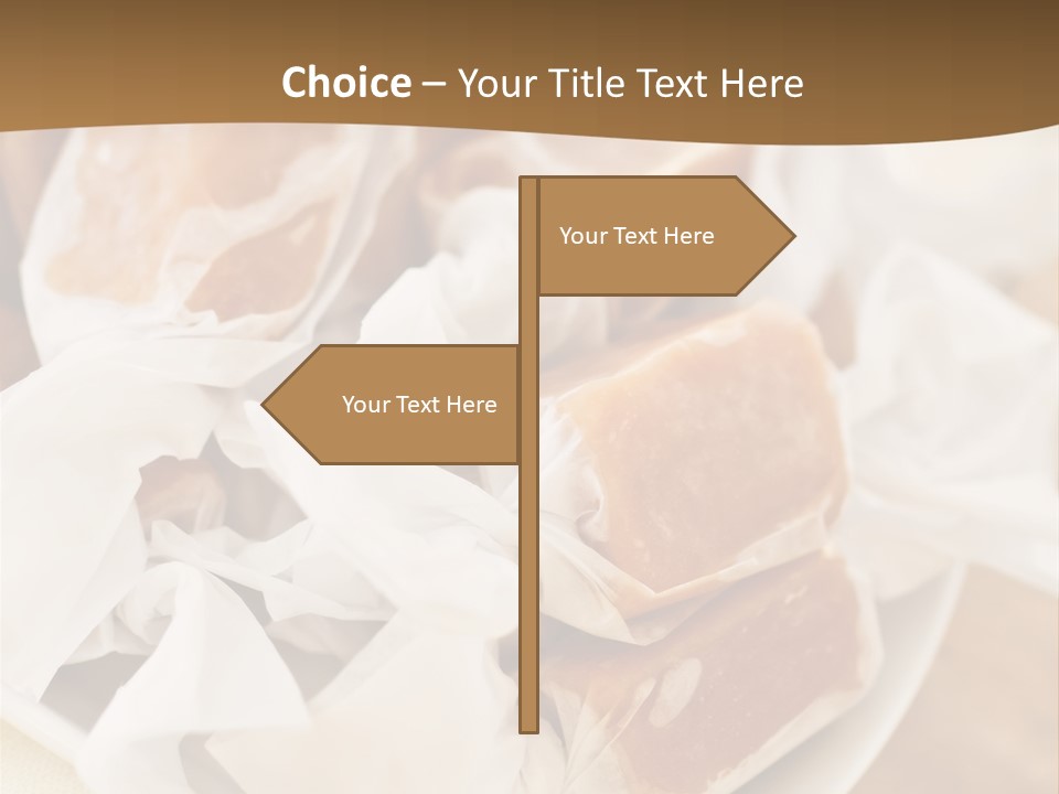 Wooden Candy Confection PowerPoint Template