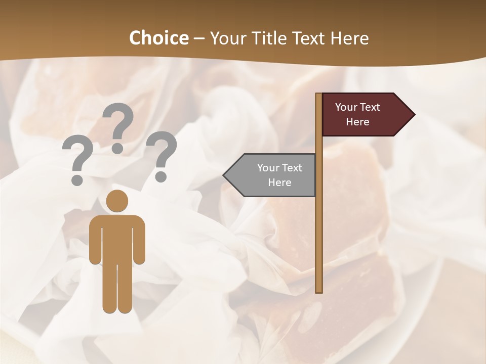 Wooden Candy Confection PowerPoint Template