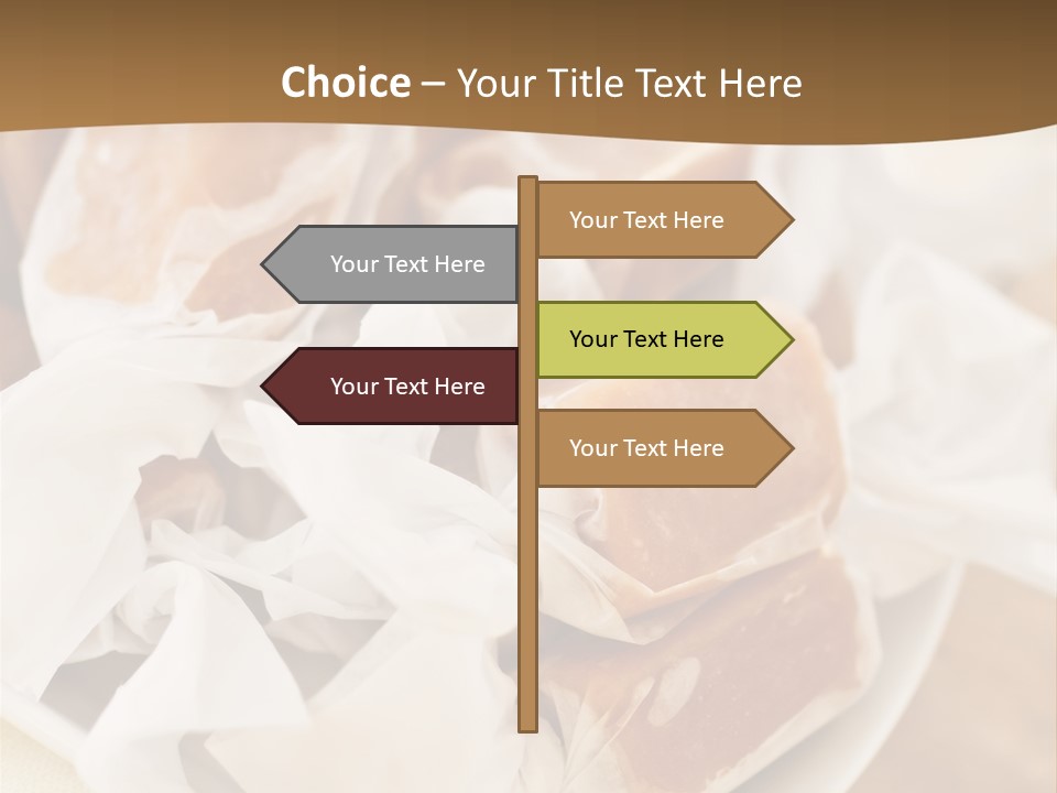 Wooden Candy Confection PowerPoint Template