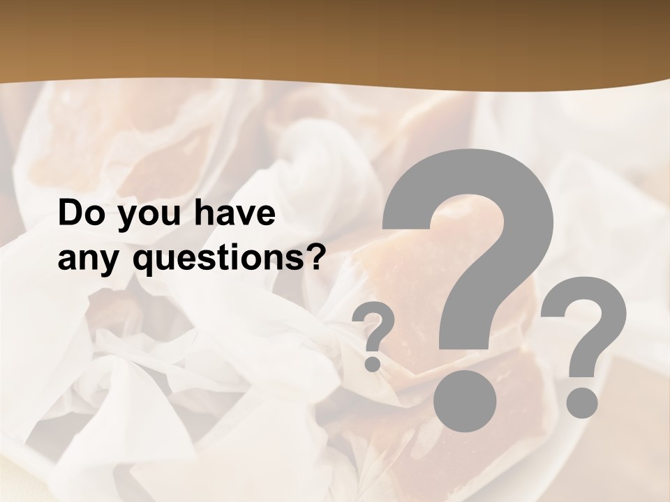 Wooden Candy Confection PowerPoint Template