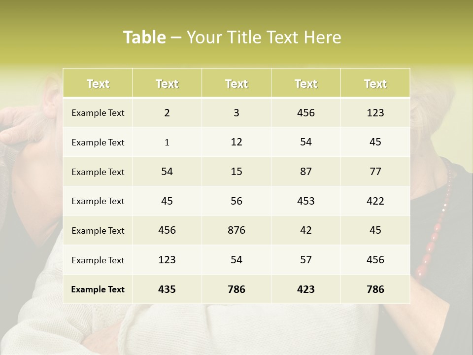 Young Face Generation PowerPoint Template