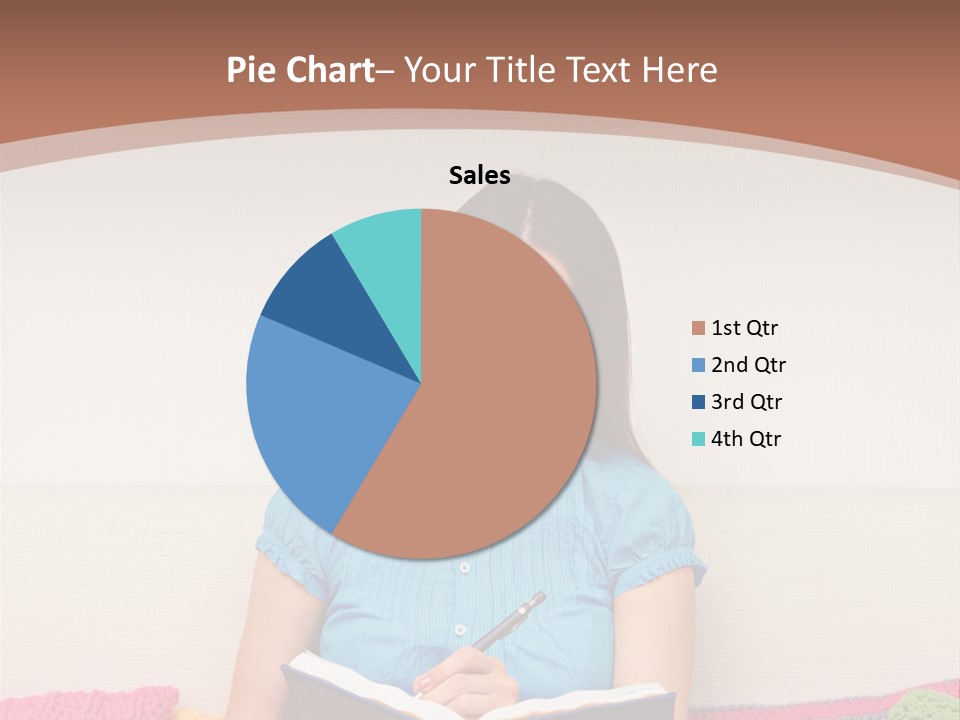 Glad Brunette Sit PowerPoint Template