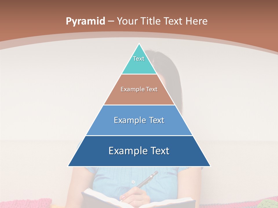 Glad Brunette Sit PowerPoint Template