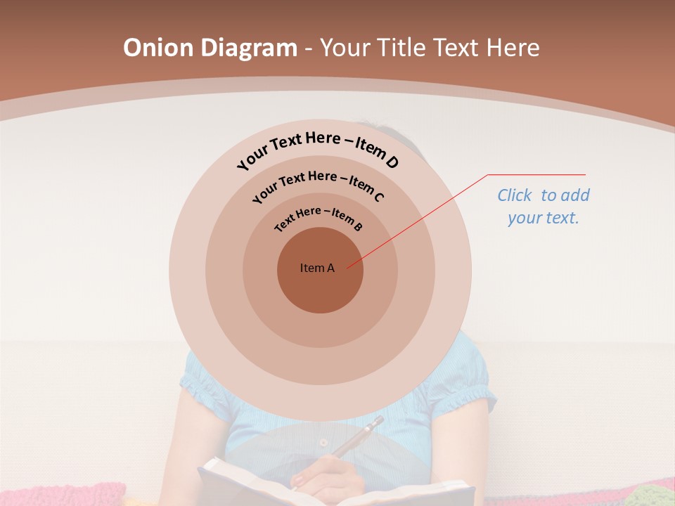 Glad Brunette Sit PowerPoint Template