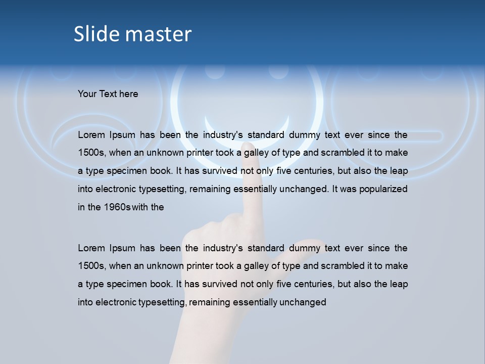 Commercial Marketing Gesture PowerPoint Template