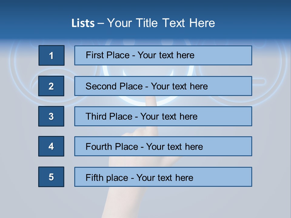 Commercial Marketing Gesture PowerPoint Template