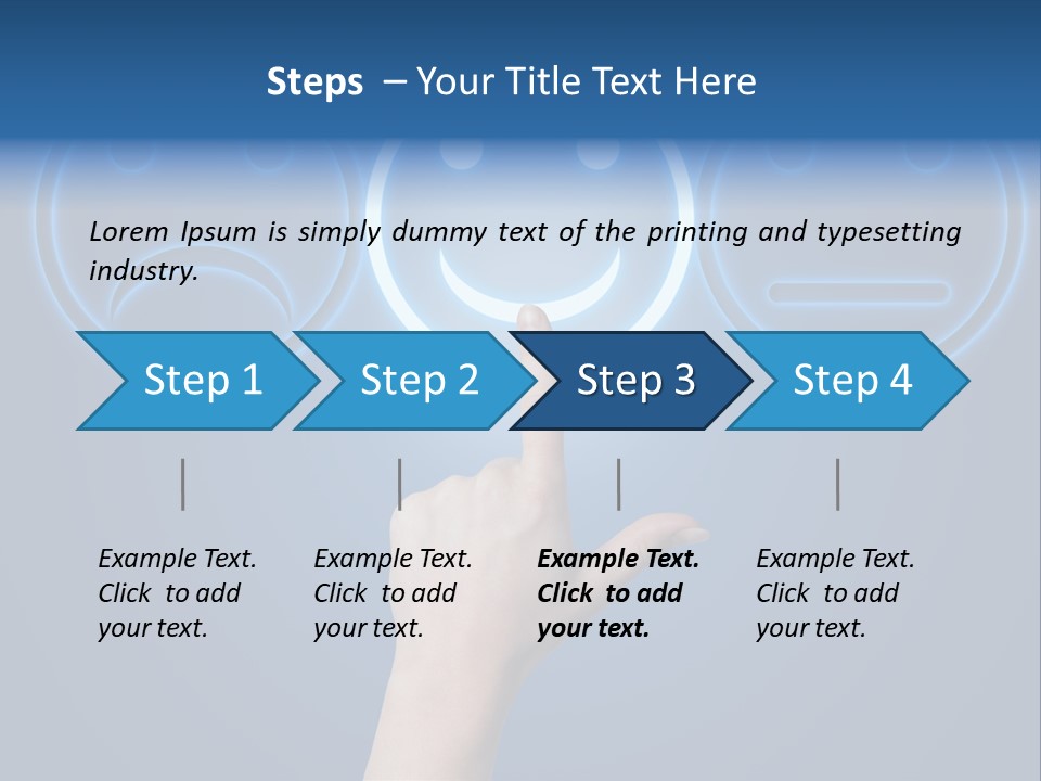 Commercial Marketing Gesture PowerPoint Template