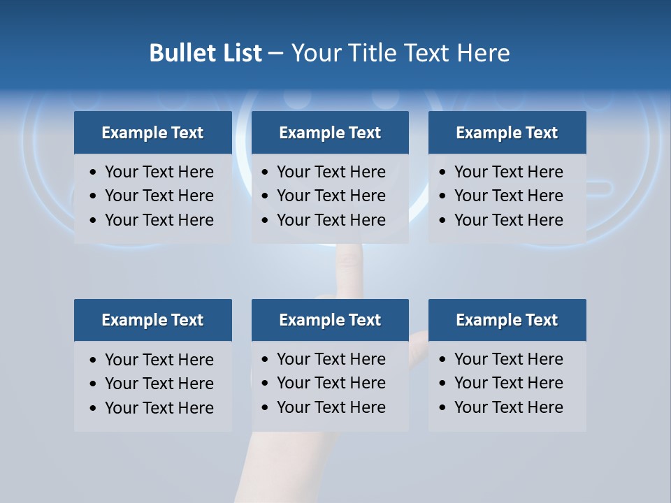 Commercial Marketing Gesture PowerPoint Template