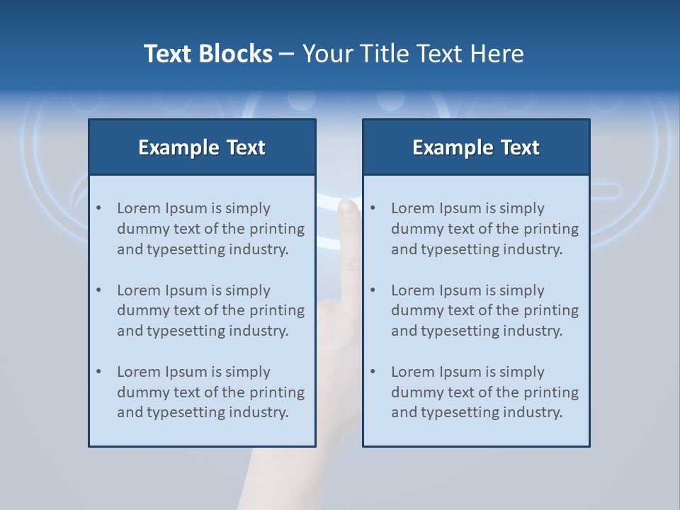 Commercial Marketing Gesture PowerPoint Template