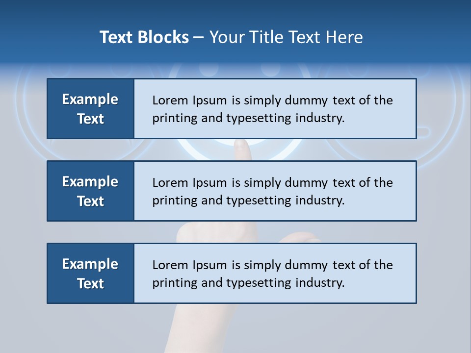 Commercial Marketing Gesture PowerPoint Template