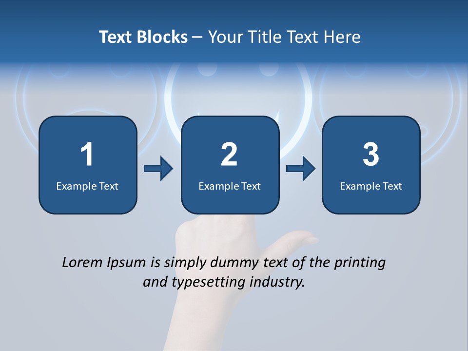 Commercial Marketing Gesture PowerPoint Template