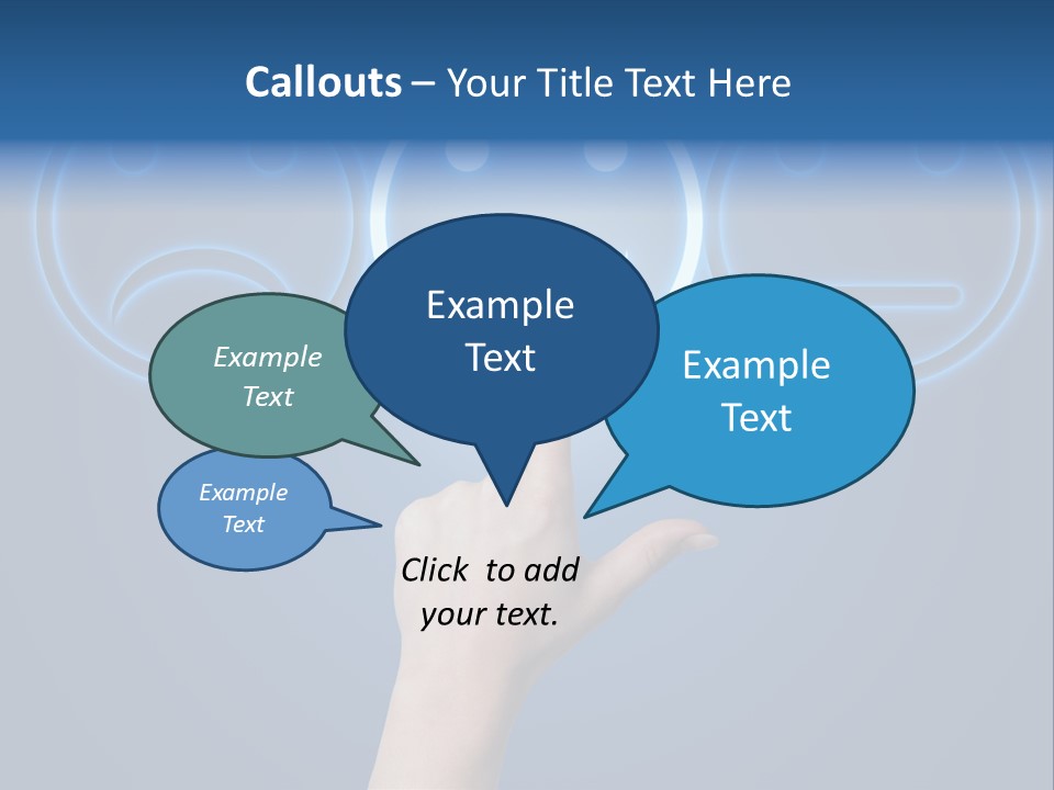 Commercial Marketing Gesture PowerPoint Template
