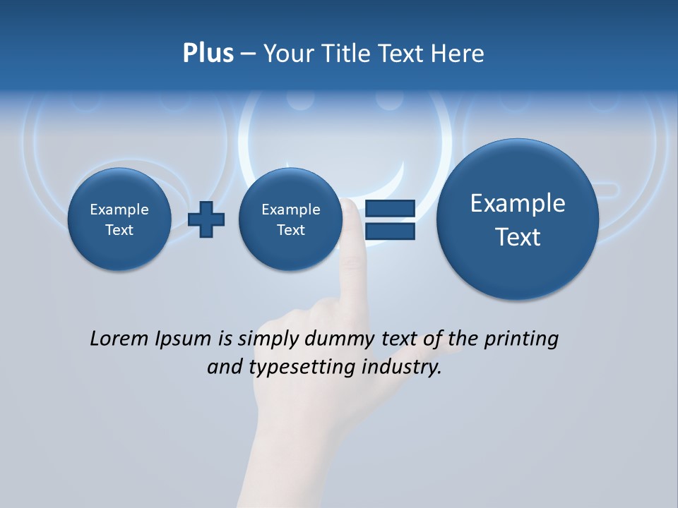 Commercial Marketing Gesture PowerPoint Template