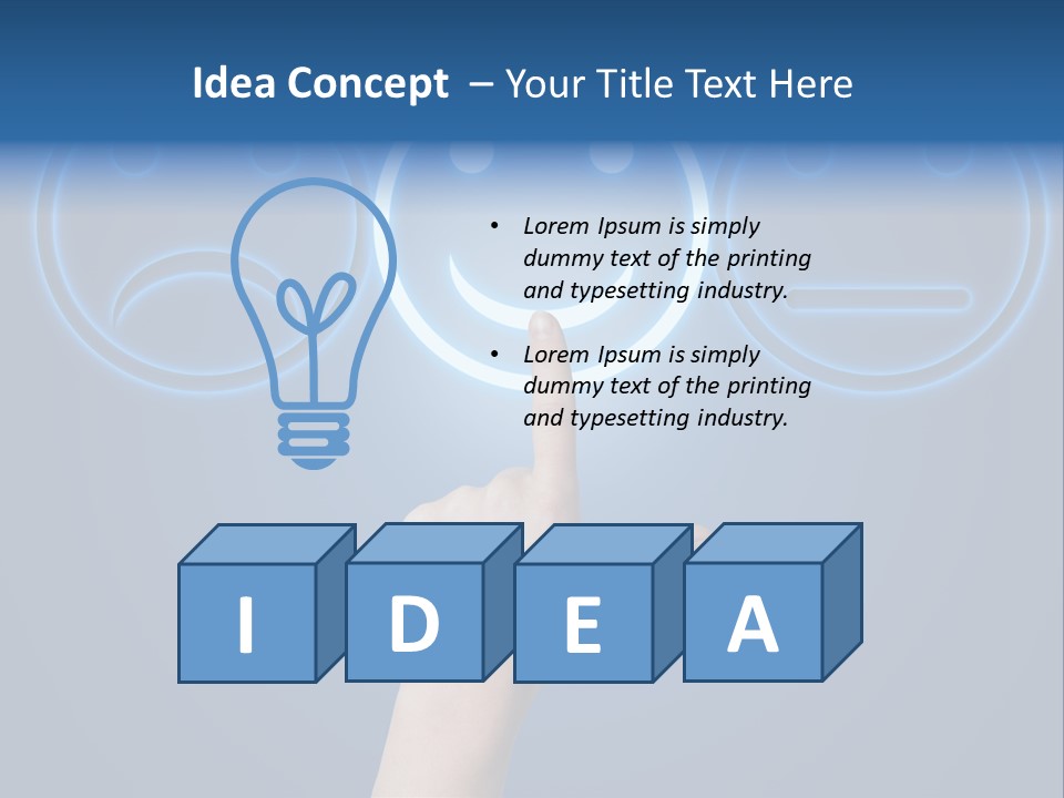 Commercial Marketing Gesture PowerPoint Template