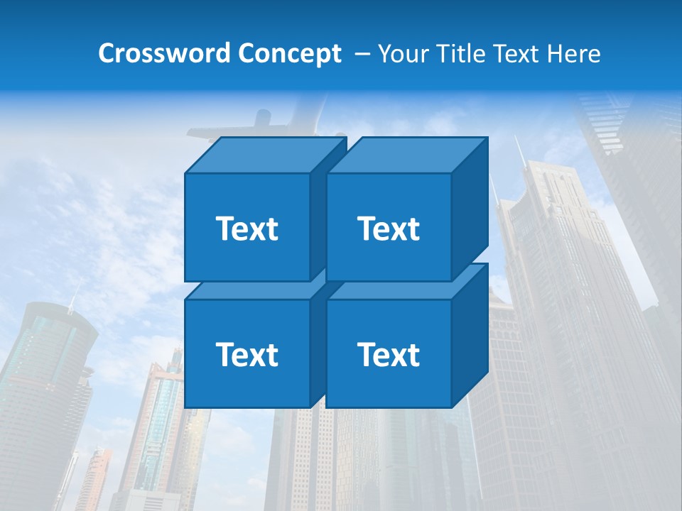 Lujiazui Transportation Airplane PowerPoint Template