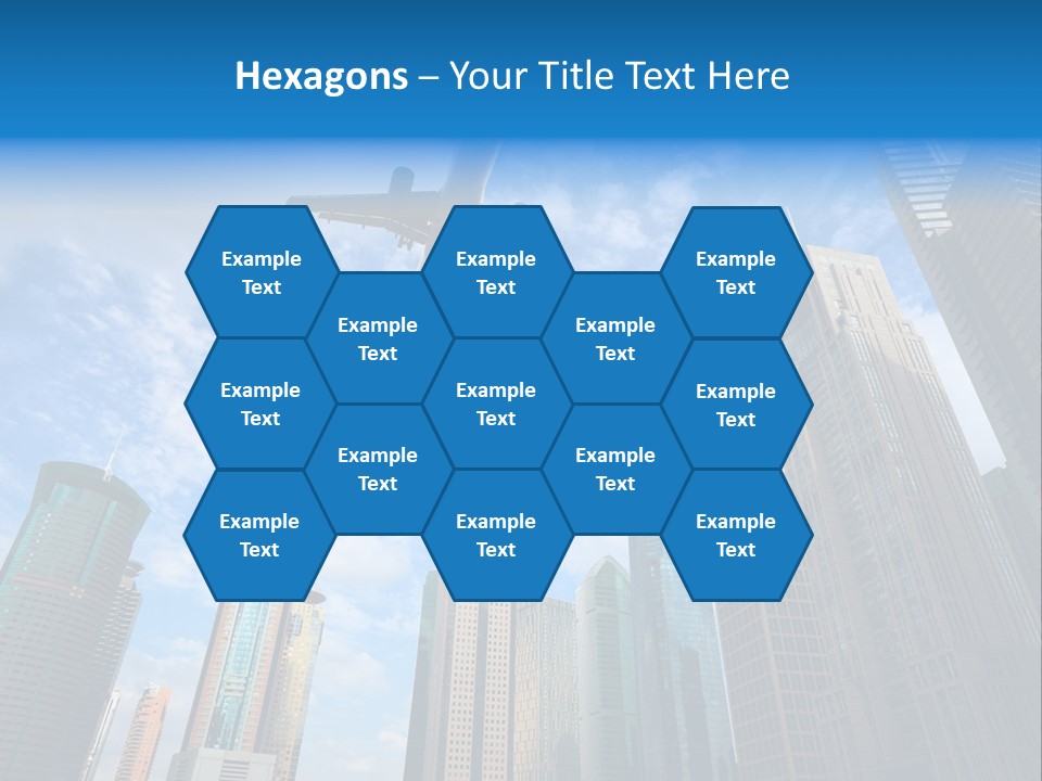 Lujiazui Transportation Airplane PowerPoint Template