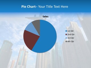 Lujiazui Transportation Airplane PowerPoint Template