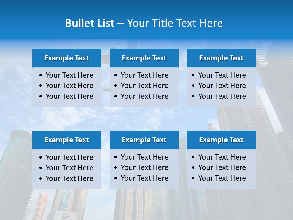 Lujiazui Transportation Airplane PowerPoint Template