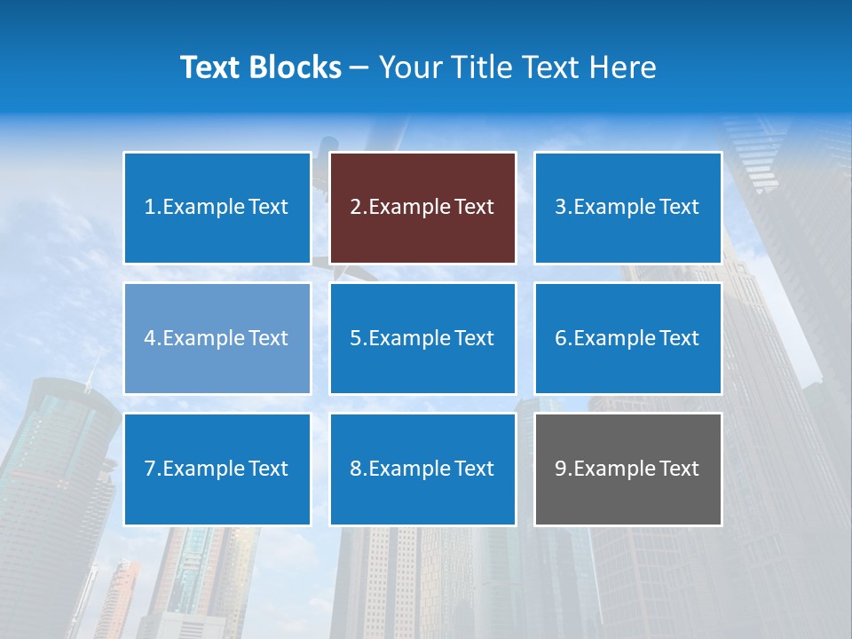 Lujiazui Transportation Airplane PowerPoint Template
