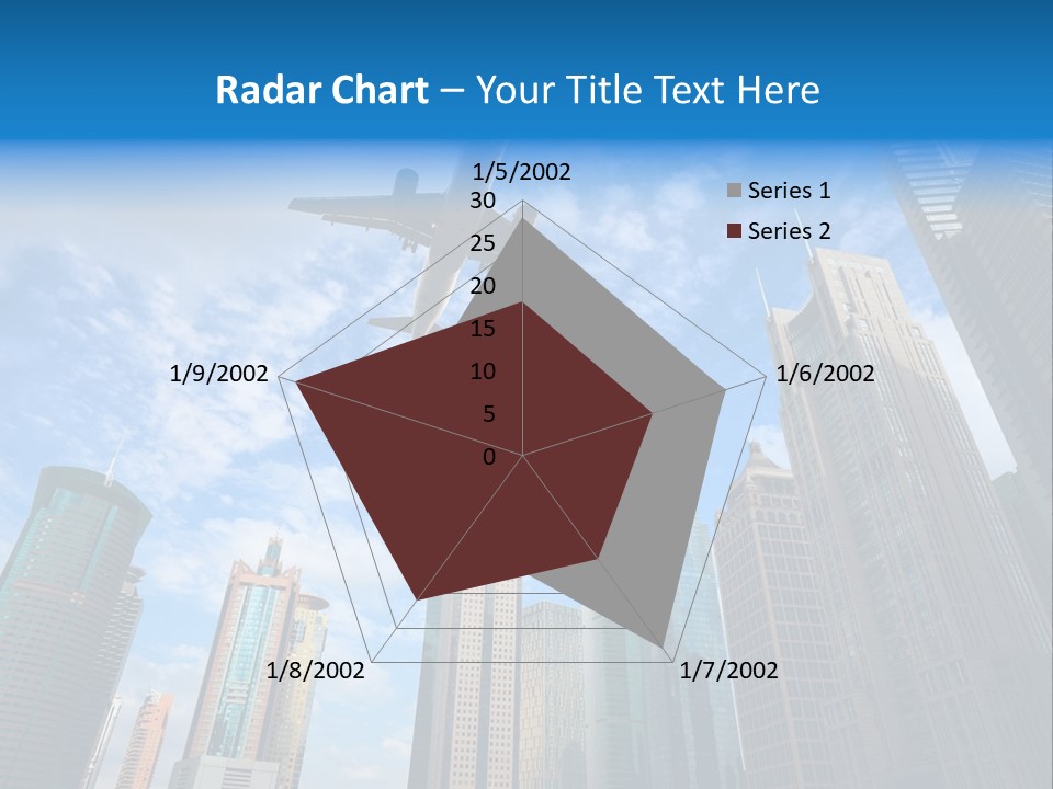 Lujiazui Transportation Airplane PowerPoint Template