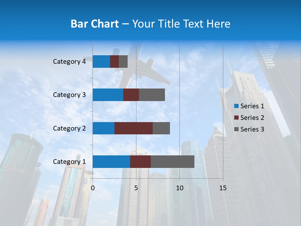 Lujiazui Transportation Airplane PowerPoint Template