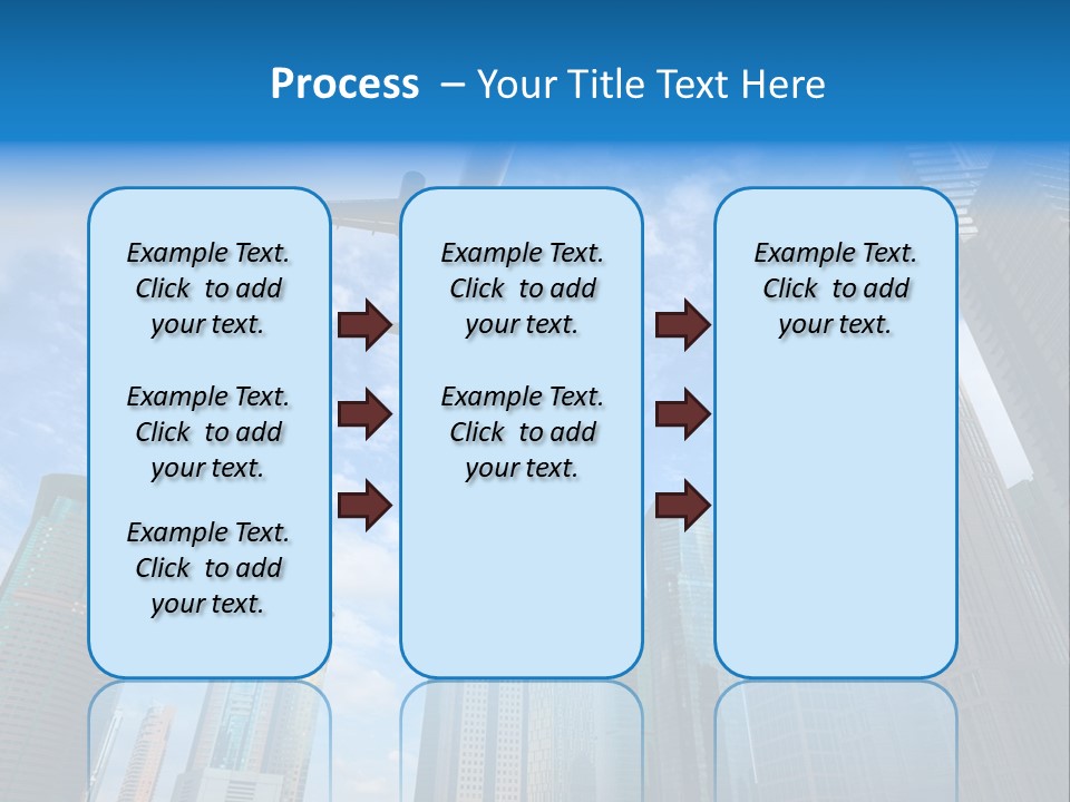 Lujiazui Transportation Airplane PowerPoint Template