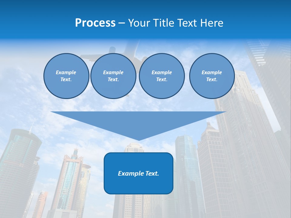 Lujiazui Transportation Airplane PowerPoint Template
