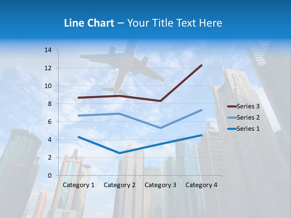 Lujiazui Transportation Airplane PowerPoint Template