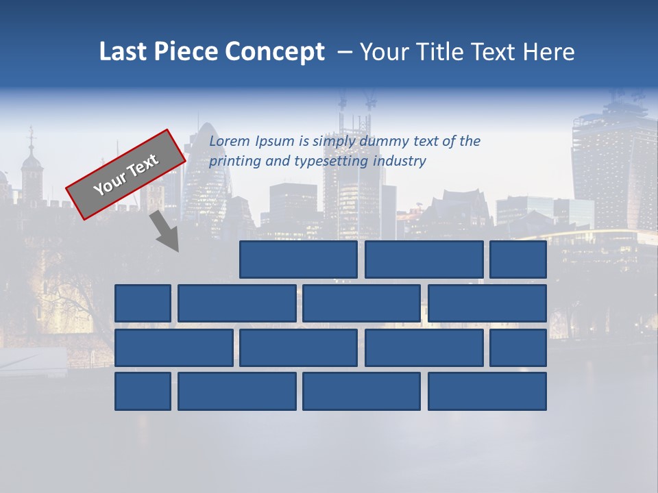 City Of London River Tower Of London PowerPoint Template