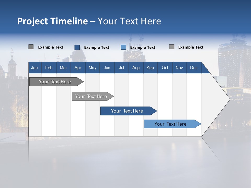 City Of London River Tower Of London PowerPoint Template